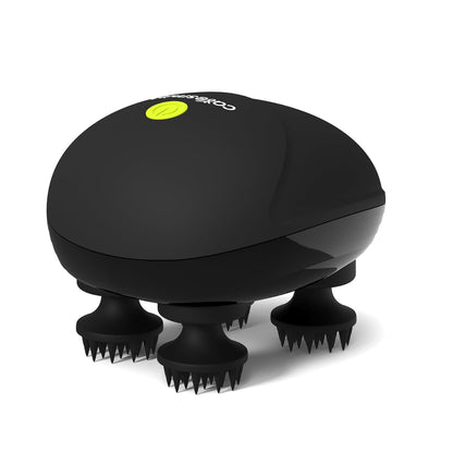 Revive Scalp Massager | 96 Silicon Kneading Points with Detachable Heads | Scalp, Body & Head Massager for Hair Growth (Black)