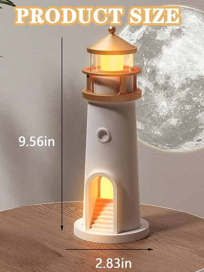 Lighthouse Night Light – Moon & Galaxy Projector for Kids with Remote, USB Rechargeable, 4 Brightness Levels & Timer – Perfect Bedroom Decor & Birthday Gift (1 Pcs Pack)